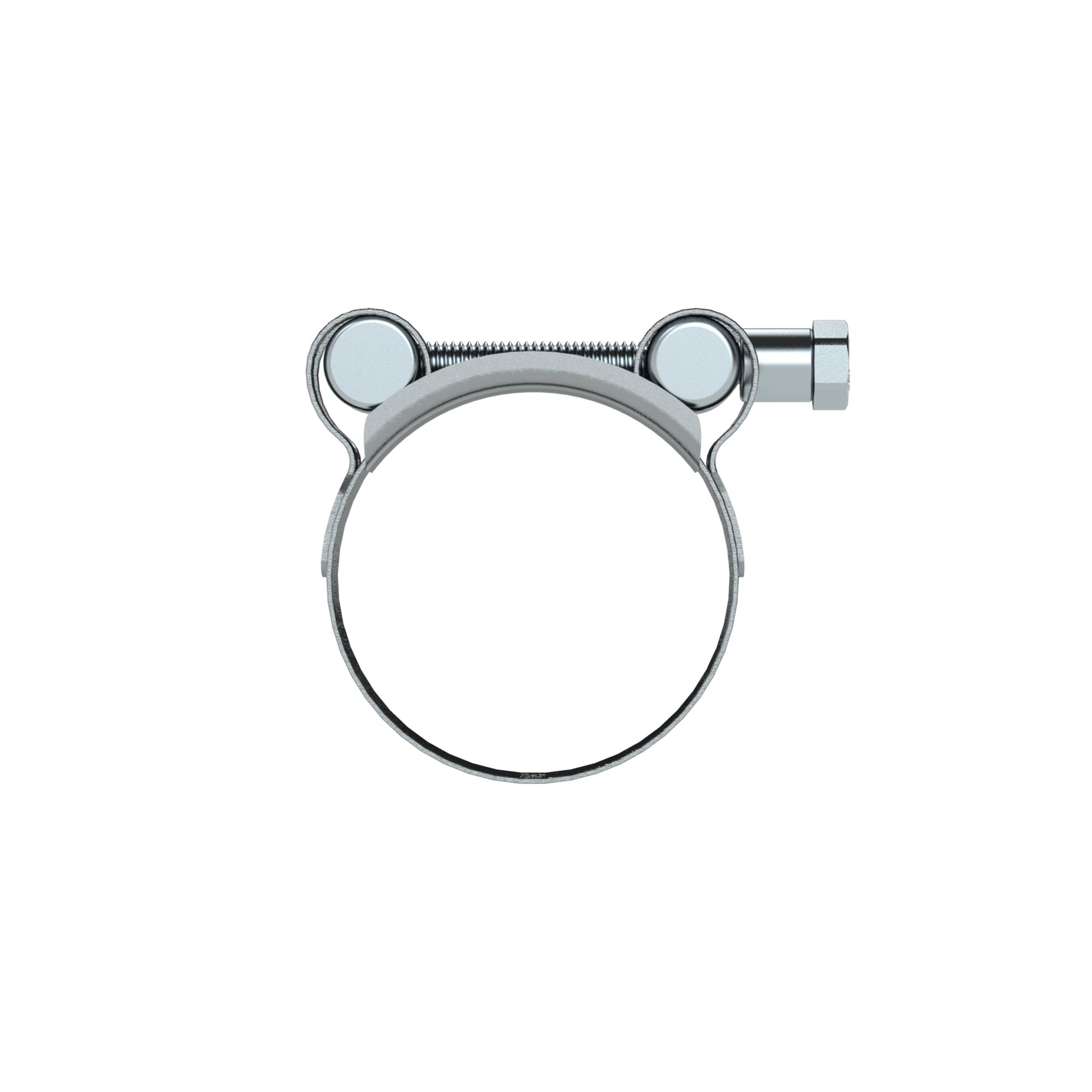 Gelenkbolzenschelle, Chromstahl 1.4016 (W2), 80 - 85 mm, 24 mm - erhältlich bei ❣ HUG Technik ✓