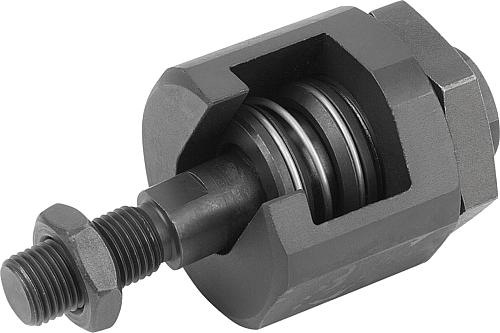 Schnellsteckkupplung mit Winkel- und Radialversatzausgleich M06X14 Vergütungsstahl, Komp:Stahl - K0711.06 - bei HUG Technik ✭
