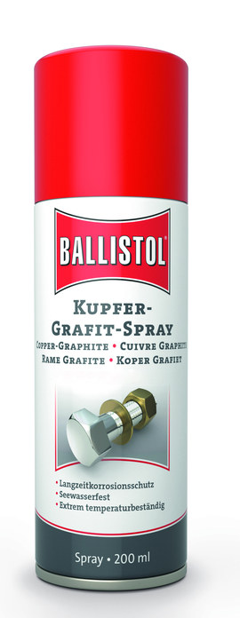 Ballistol® Kupfer-Grafit-Spray, Montagespray, 200 ml - bekommst Du bei ★ HUG Technik ✓