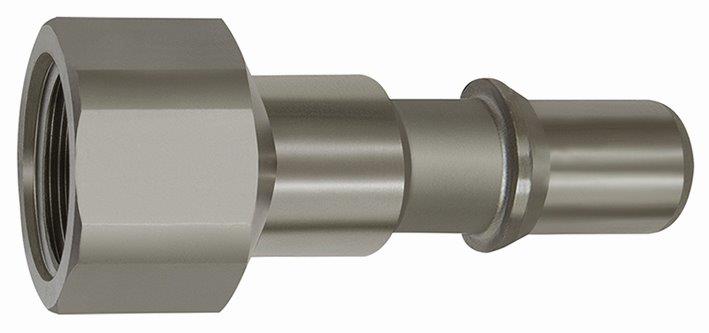 Nippel für Kupplungen NW 8, ISO 6150 C, Edelstahl, G 1/4 IG - erhältlich bei ✭ HUG Technik ✓