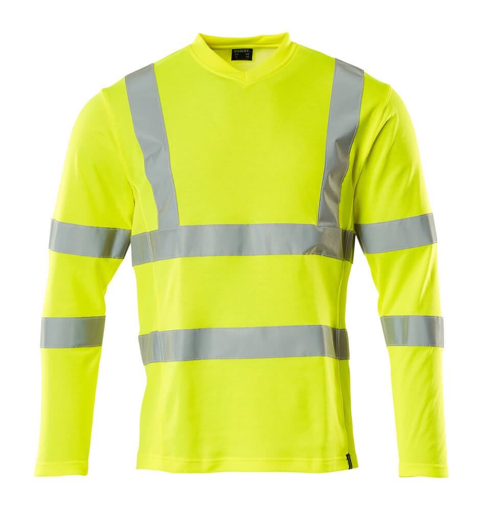 MASCOT® SAFE CLASSIC T-Shirt, Langarm  Gr. 2XL, hi-vis gelb - gibt’s bei HUG Technik ✓