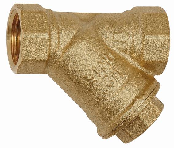 Schmutzfänger Messing blank, G 1/4, DN 8, Maschenweite 0,5 mm - erhältlich bei ✭ HUG Technik ✓
