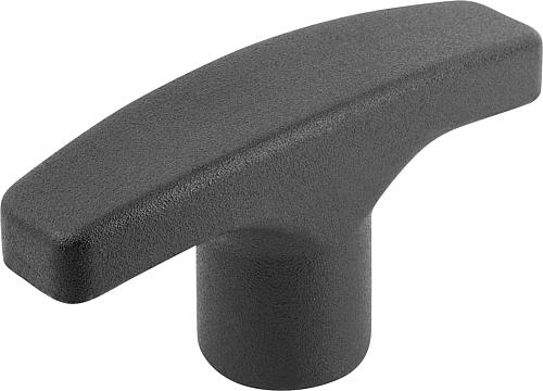 T-Griff Innengewinde M05, A=40 Thermoplast, Komp: Messing - K0180.14005 - bekommst Du bei ★ HUG Technik ✓