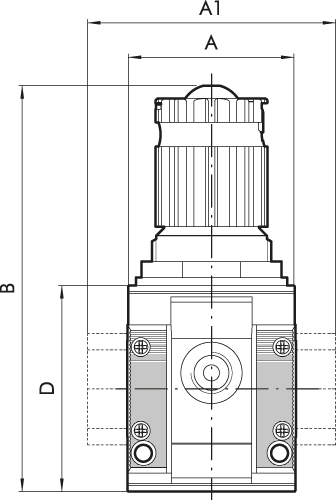 Batterie-Regler »SYNTESI«, BG2, G 3/4, 0…4 bar, ohne Manometer - bei HUG Technik ☆