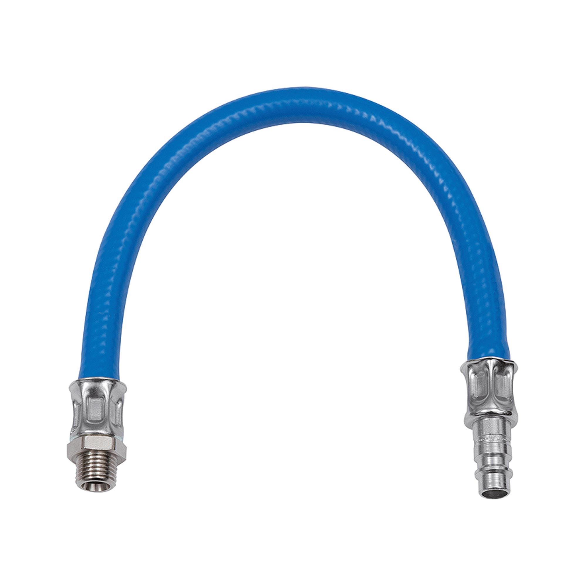 Vibrationsdämpfer mit 300 mm PVC-Schlauch, Nippel NW 11, G 1/2 AG - erhältlich bei ❣ HUG Technik ✓