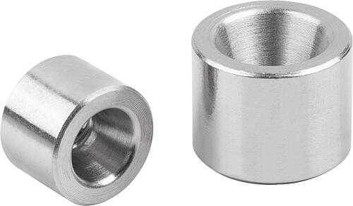 Buchse konisch, D=5, Stahl vernickelt - K1835.005