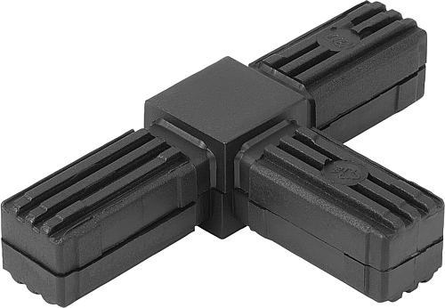 Steckverbinder T-Stück Polyamid, Komp:Stahl - K0617.1201512 - direkt von HUG Technik ✓