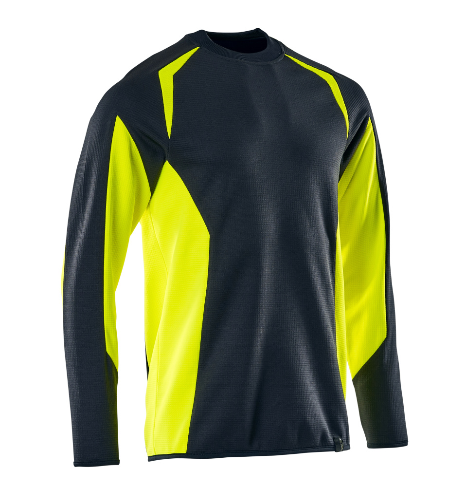 MASCOT® ACCELERATE SAFE Sweatshirt  Gr. 2XL, schwarzblau/hi-vis gelb - gibt’s bei HUG Technik ✓