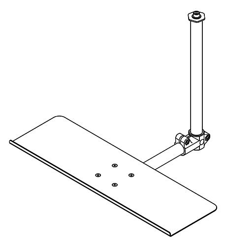 Monitorhalterung Tastaturablage, Thermoplast, Komp:Aluminium - K1510.3020 - bei HUG Technik ☆