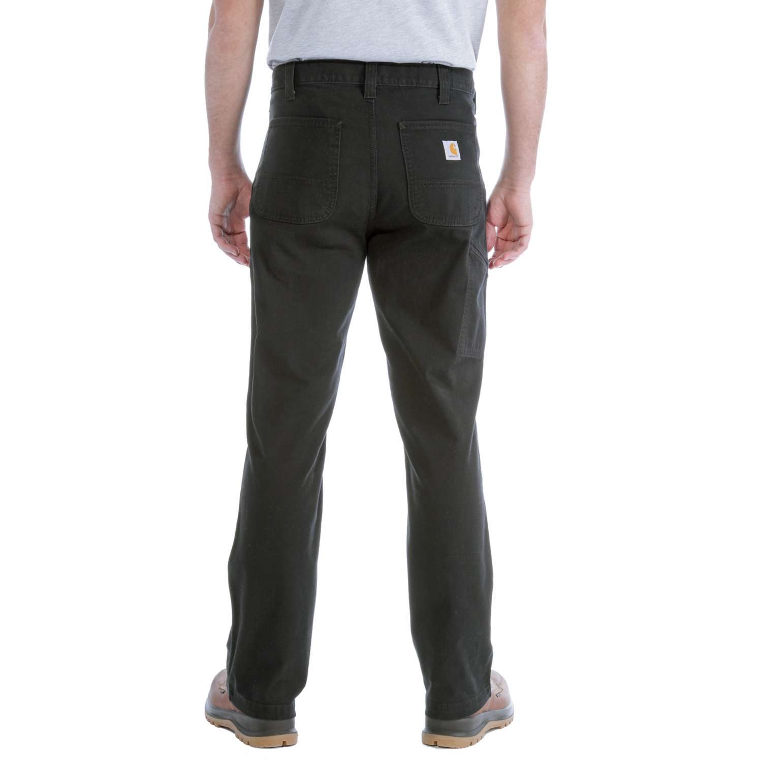carhartt® Herren Stretch Latzhose, gerade, STRETCH DUCK DUNGAREE black Flach  - direkt bei HUG Technik ✓