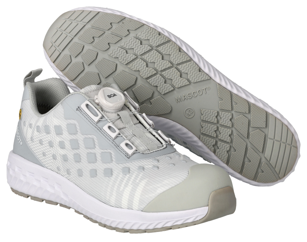 MASCOT® FOOTWEAR CUSTOMIZED Sicherheitsschuhe S1P Gr. 36, weiss/hellgrau-meliert - bei HUG Technik ✓