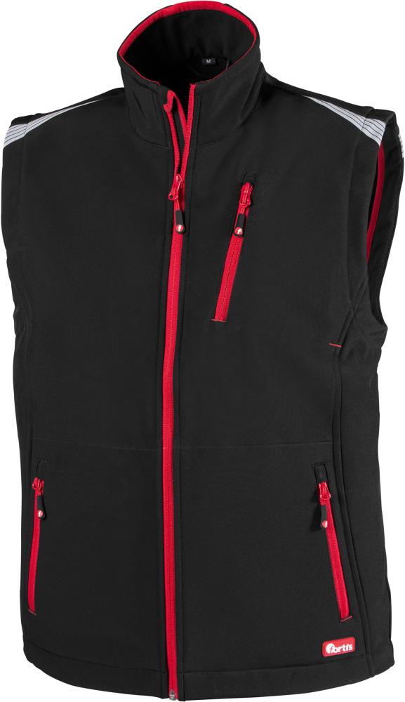 FORTIS Herren Weste 24, schwarz-rot - bekommst Du bei ★ HUG Technik ✓