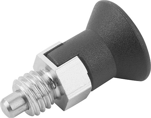 Arretierbolzen kurze Ausführung Gr.0 M08, Form: C Stahl, D=4 - K0748.03004080 - bekommst Du bei ★ HUG Technik ✓