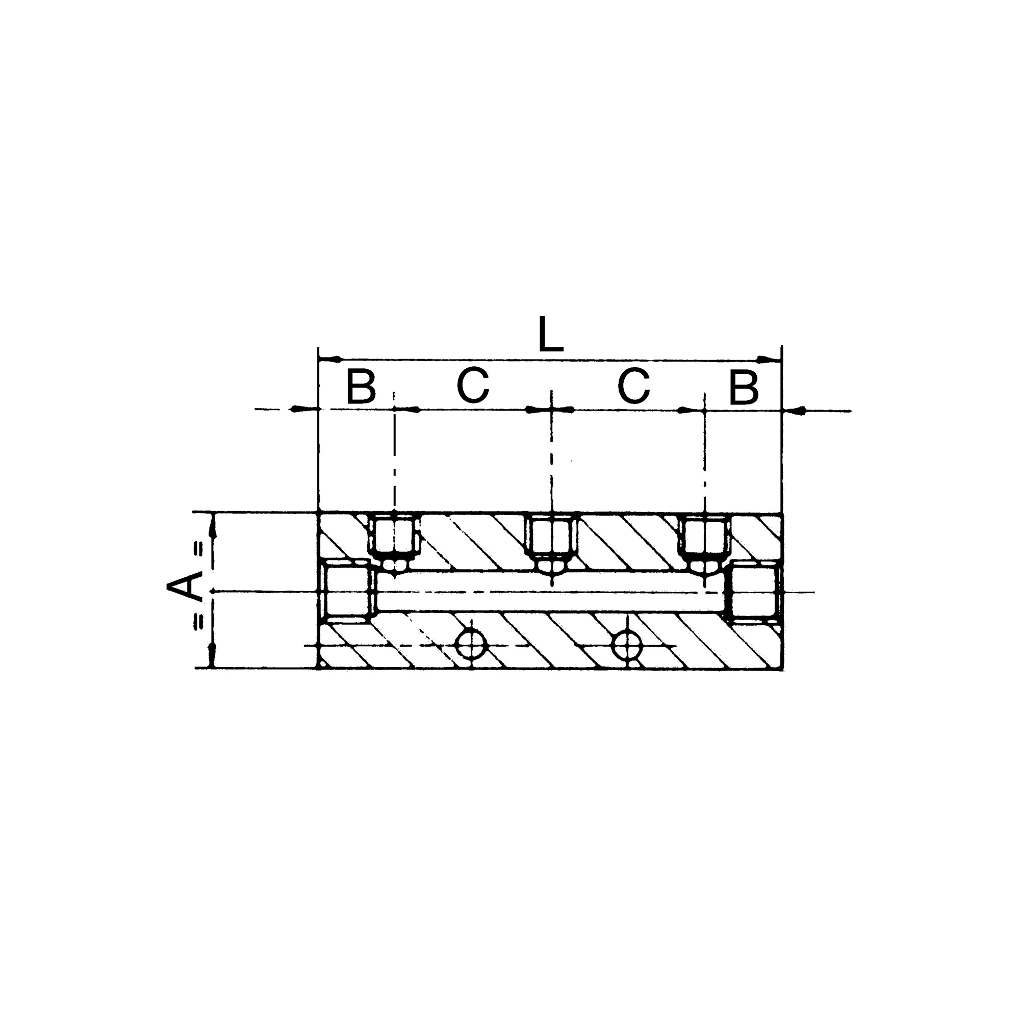 Verteilerleiste, Abgänge einseitig, Eingang 2x1/2, Ausgang 4x1/4 - gibt’s bei HUG Technik ✓
