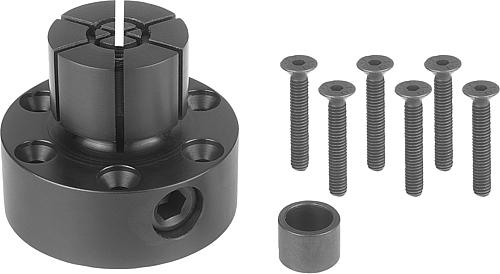 Spanndorn mit seitlicher Klemmung, Form: A Baustahl, D =17,8, D=28,7 - K0643.118029 - bekommst Du bei HUG Technik ♡