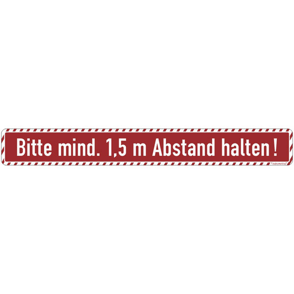 Bodenmarkierung mit Antirutschbelag 64,0 x 8,0 cm - bekommst Du bei HUG Technik ♡