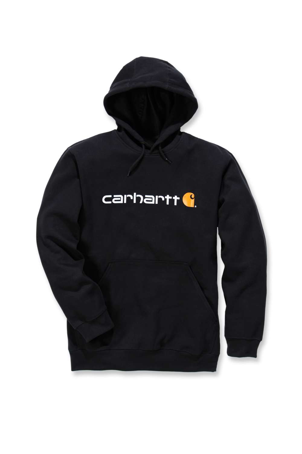 carhartt® Herren Hoodie Loose Fit SIGNATURE LOGO SWEATSHIRT black Flach  - bei HUG Technik ✓