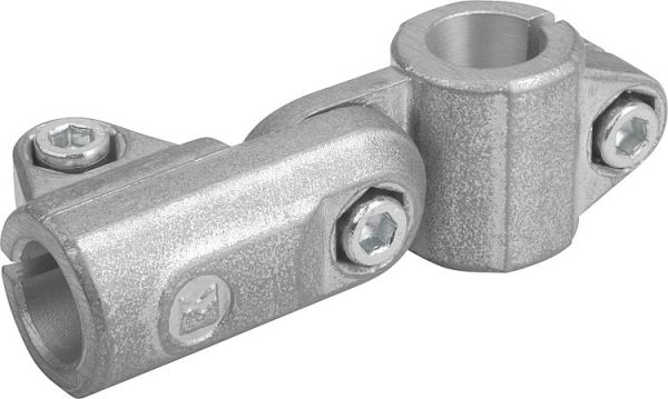Rohrverbinder Gelenk Aluminium, ohne Verzahnung, Komp:Stahl, A=12,1 - K0488.512 - kommt direkt von HUG Technik 😊