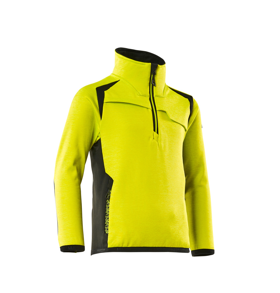 MASCOT® ACCELERATE SAFE Fleecepullover für Kinder  Gr. 104, hi-vis gelb/schwarz - bei HUG Technik ✓