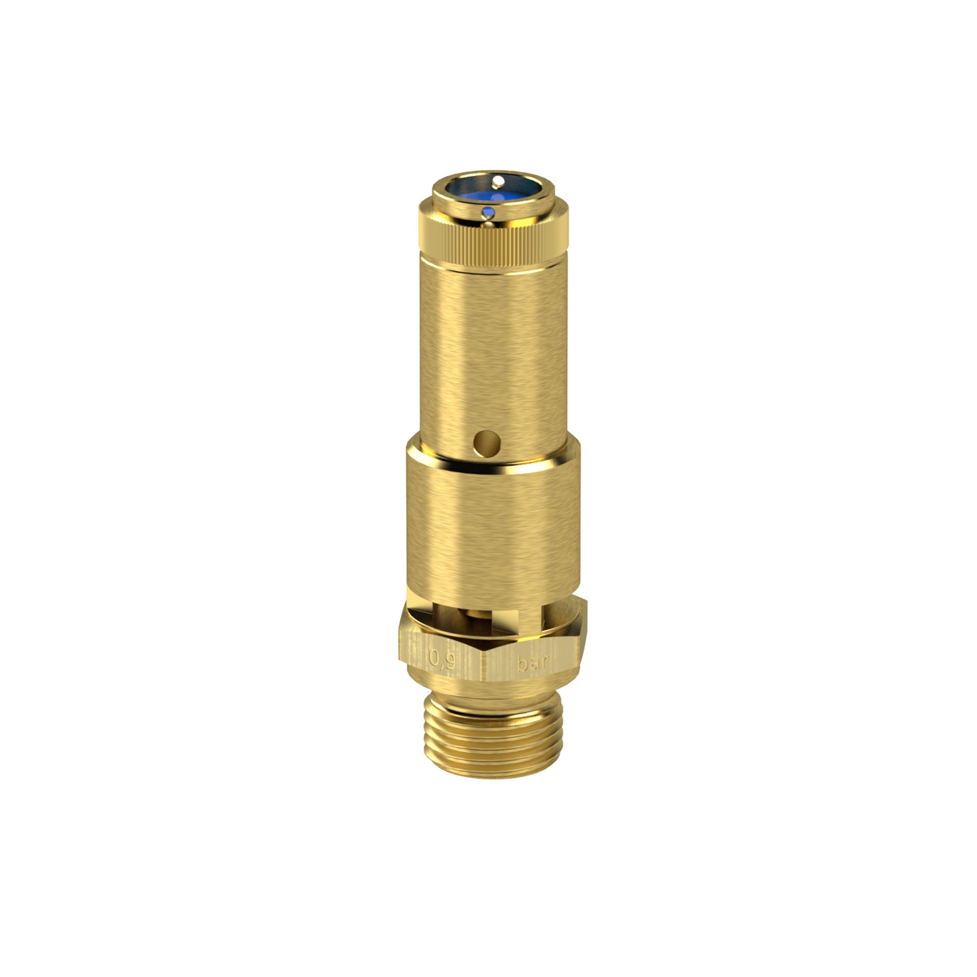 Sicherheitsventil DN 10, Messing, G 3/8, Ansprechdruck 4,8 bar - direkt bei HUG Technik ✓