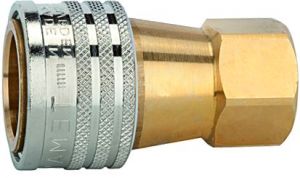 Hydraulikkupplung, Serie A, NW 13, G 1/2 IG, Messing - erhältlich bei ✭ HUG Technik ✓