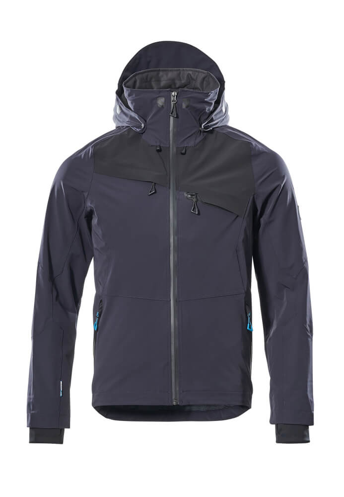 MASCOT® ADVANCED Hard Shell Jacke  Gr. 2XL, schwarzblau/schwarz - erhältlich bei ♡ HUG Technik ✓
