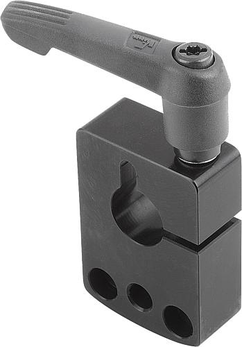 Montageplatte 33x15x47 Aluminium, Komp: Kunststoff, D=10 - K0414.04103 - bei HUG Technik ✭