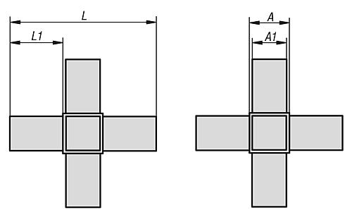 Zeichnung Steckverbinder Stern Polyamid, Komp:Stahl - K0622.1201512 - gibt’s bei HUG Technik ✓