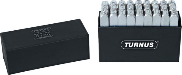 TURNUS® Schlagbuchstaben-Satz vernickelt Schrifthöhe, 12 mm - bei HUG Technik ✭ TURNUS® Schlagbuchstaben-Satz vernickelt Schrifthöhe, 12 mm - bei HUG Technik ✭