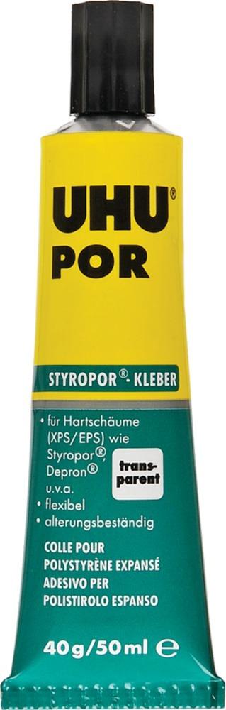 UHU® POR, mittelviskos, Tube 40 g - Styropor®, Hartschäume - gibt’s bei HUG Technik ✓
