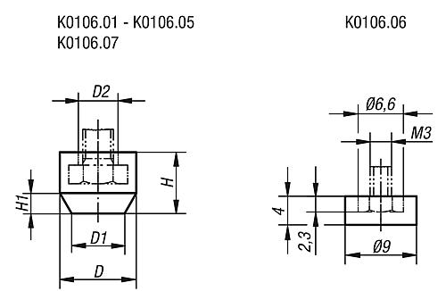 Schutzkappe D=11 Gummi, für=M04 - K0106.01 - bei HUG Technik ♡