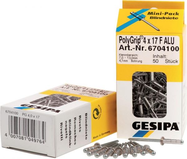 GESIPA® Mini-Pack PolyGrip® Alu/Stahl 3,2 x 11 - bei HUG Technik ✭ GESIPA® Mini-Pack PolyGrip® Alu/Stahl 3,2 x 11 - bei HUG Technik ✭
