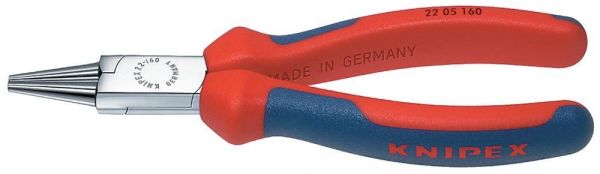 KNIPEX® Rundzange verchromt mit Griffen mit PVC-Überzug 140 mm - bei HUG Technik ✓