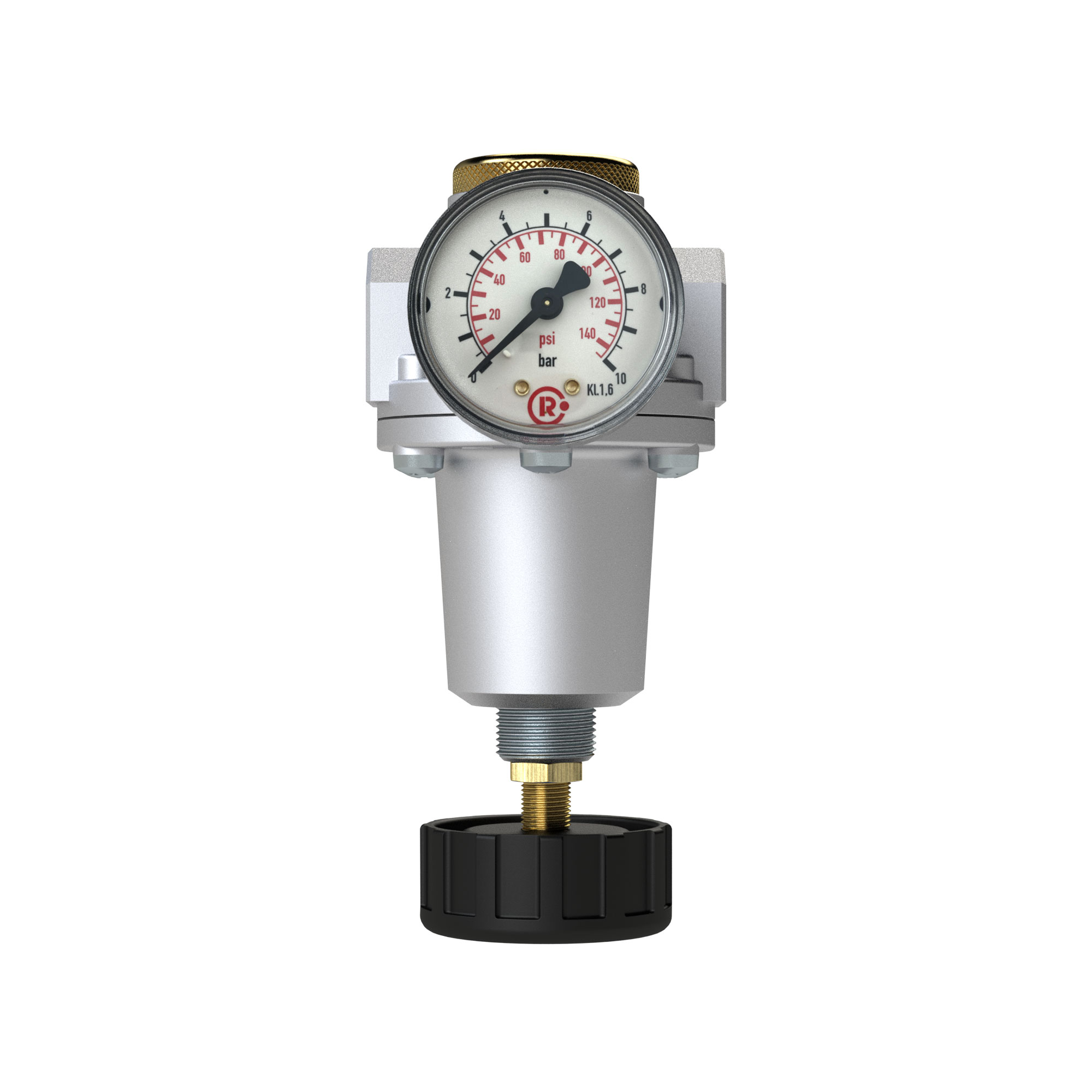 Konstant-Druckregler inkl. Manometer, BG 2, G 3/8, 0,5 - 16 bar - bekommst Du bei HUG Technik ♡