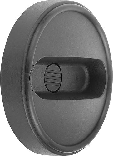 Handrad ohne Nut Gr.1 D1=80 Thermoplast, ohne Griff, D=10 - K0256.1080106 - gibt’s bei ☆ HUG Technik ✓