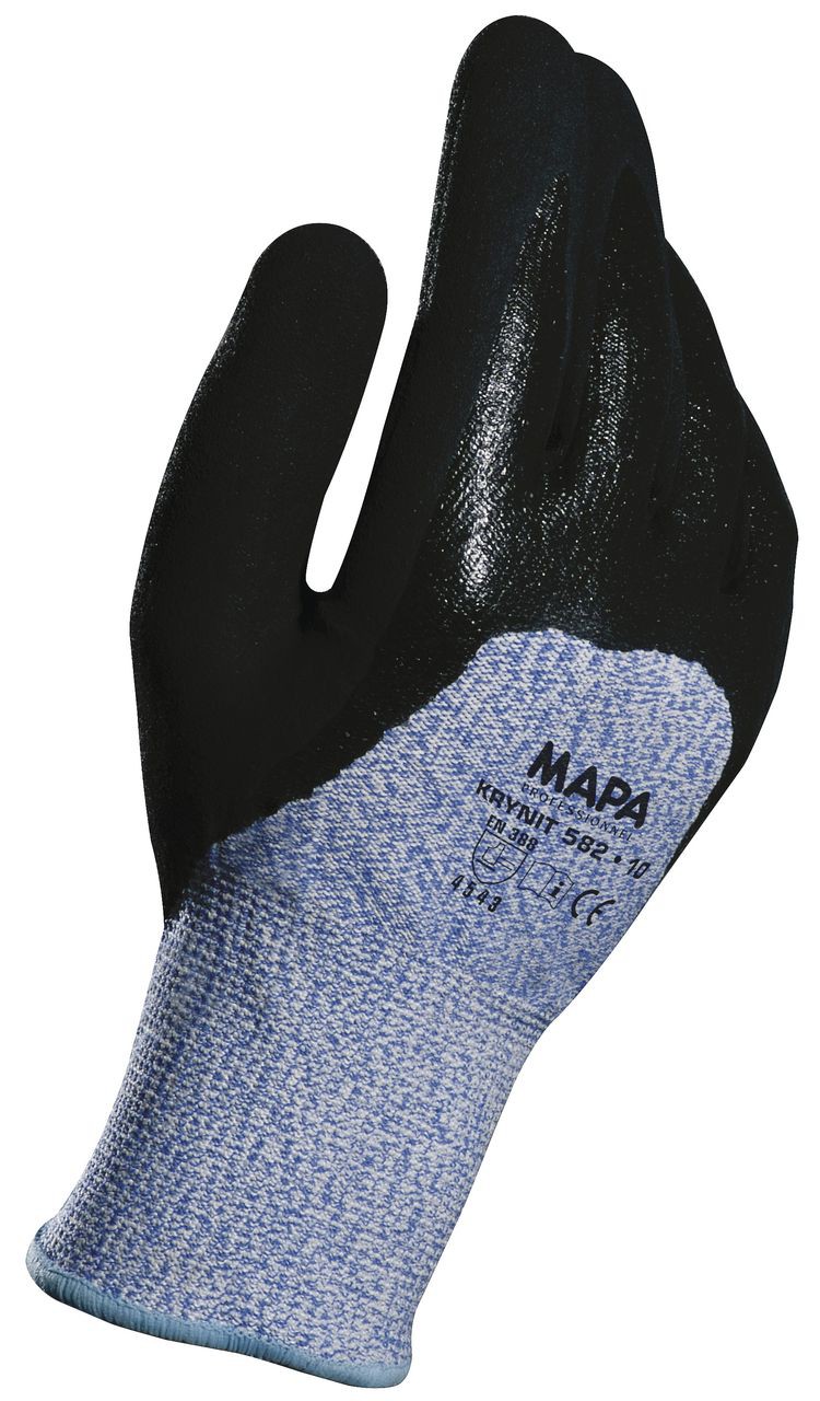 MAPA® Schnittschutzhandschuh »KryTech 582« blau-schwarz - bei HUG Technik ✭