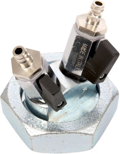 JUMTEC® Gasprüfanschluß Einrohr DN25 m.2xKugelhahn 28 832 - direkt bei HUG Technik ✓