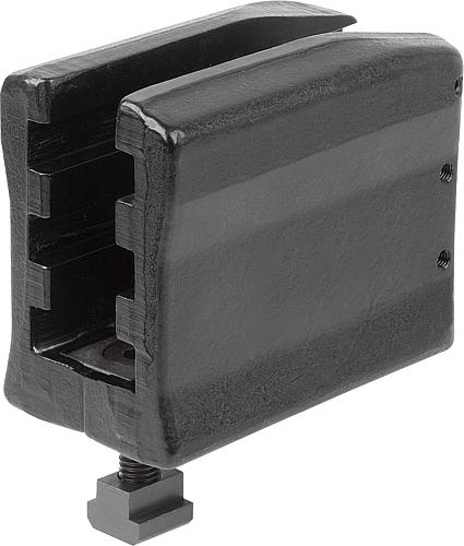 Kraftspanner 3-Stufig, lange Ausführung, Form:B ohne Spannarm, M12, L=130, B=68, H=101, Vergütungsstahl - K1664.1121300