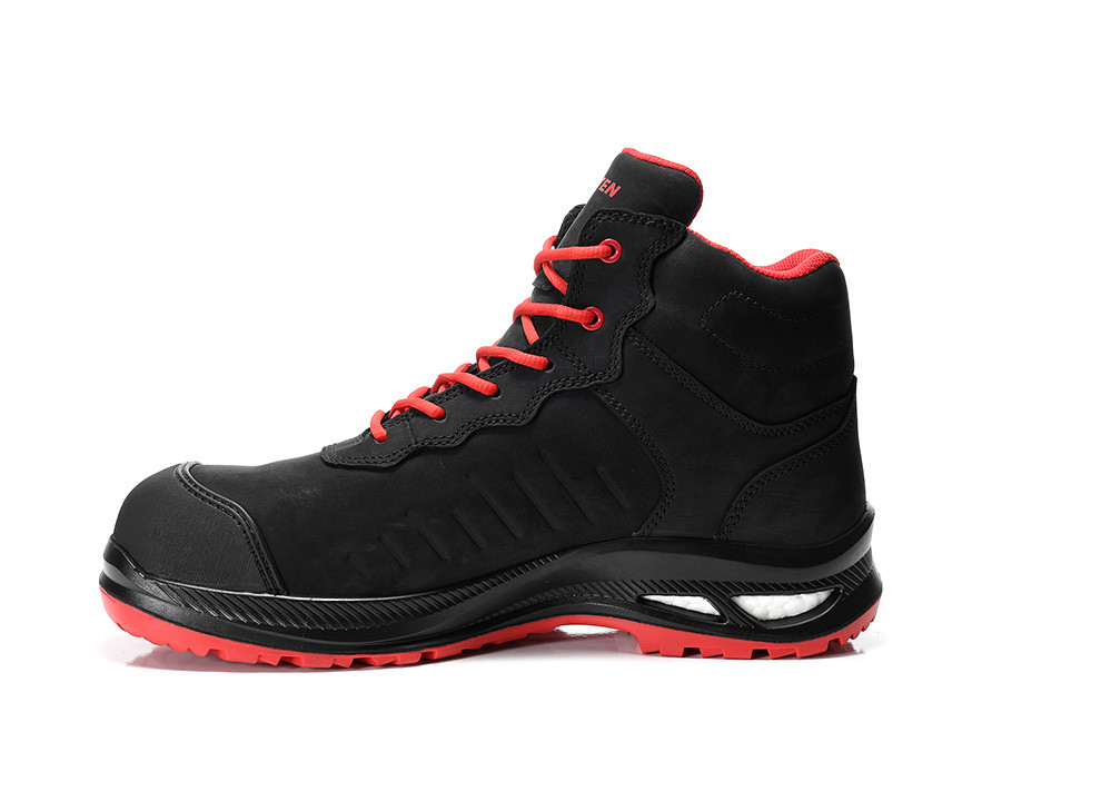 ELTEN® Sicherheitsstiefel STEWART XXG Pro GTX black-red Mid ESD S3 HI CI - gibt’s bei HUG Technik ✓