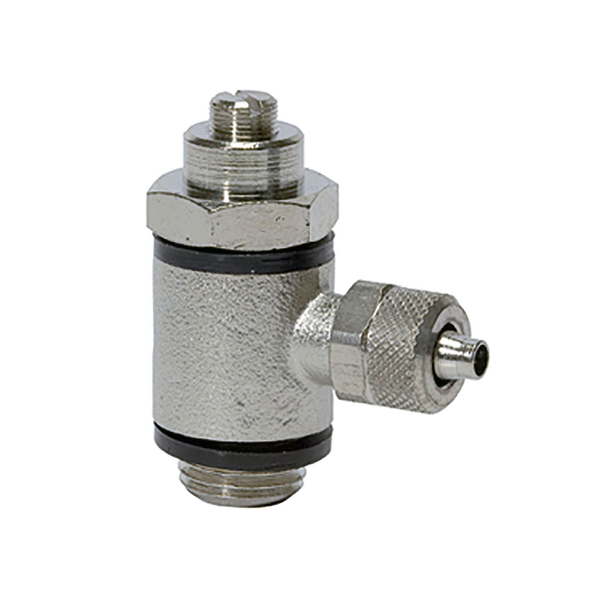 Drosselrückschlagventil, Zuluftdr. Schnellverschr. G 1/4, 10/8 - bekommst Du bei HUG Technik ♡