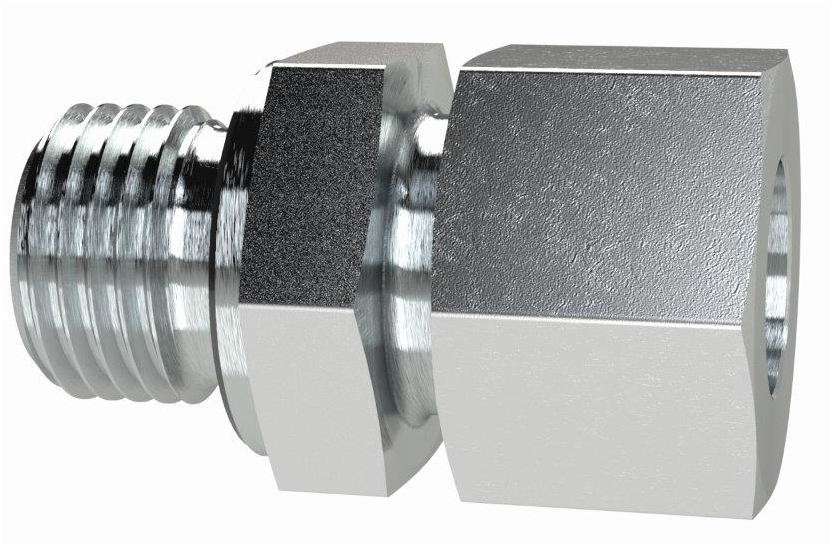 Gerade Einschraubverschraubung, 1 1/16 UNF AG, Rohr-Außen-ø 20 mm, Stahl verzinkt - direkt bei HUG Technik ✓