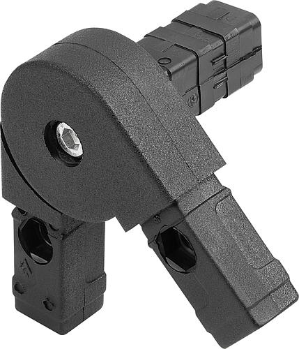 Steckverbinder Gelenk mit Abgang, A=20, L=59, Polyamid, Komp:Stahl - K0626.1201511