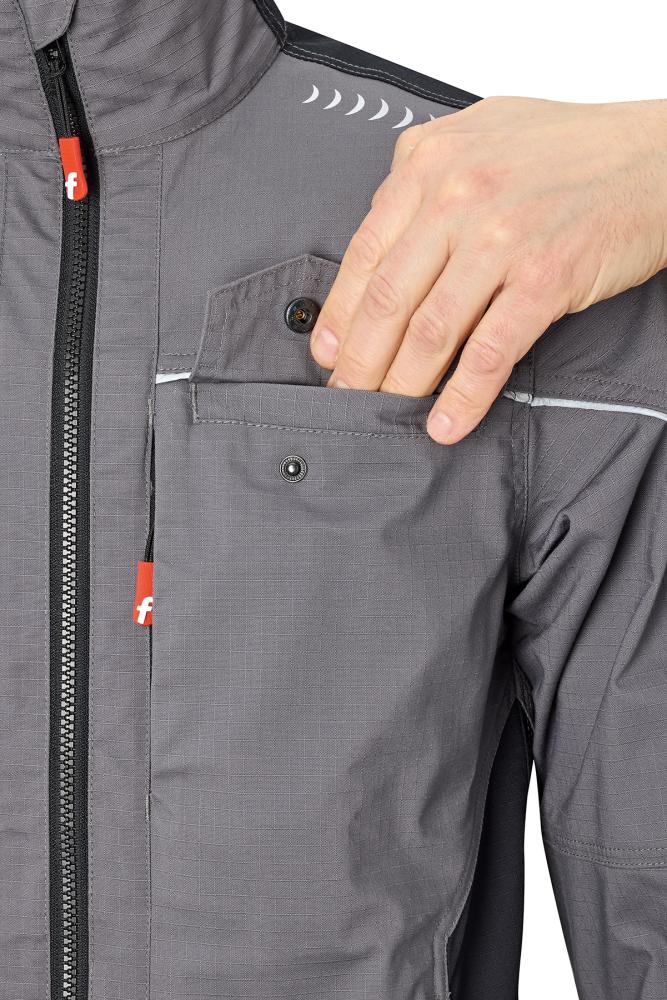 FORTIS Jacke Performance, grau-schwarz - gibt’s bei HUG Technik ✓