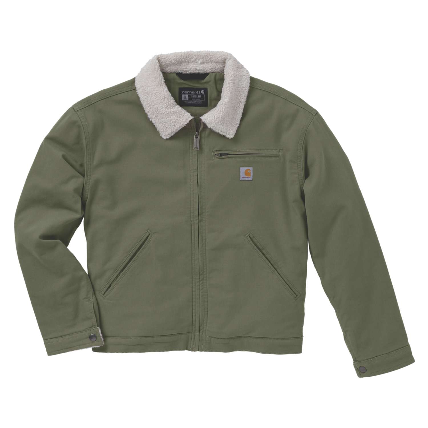 carhartt® Jacke »Sherpa Lined Detroit Jacket« in dusty olive.