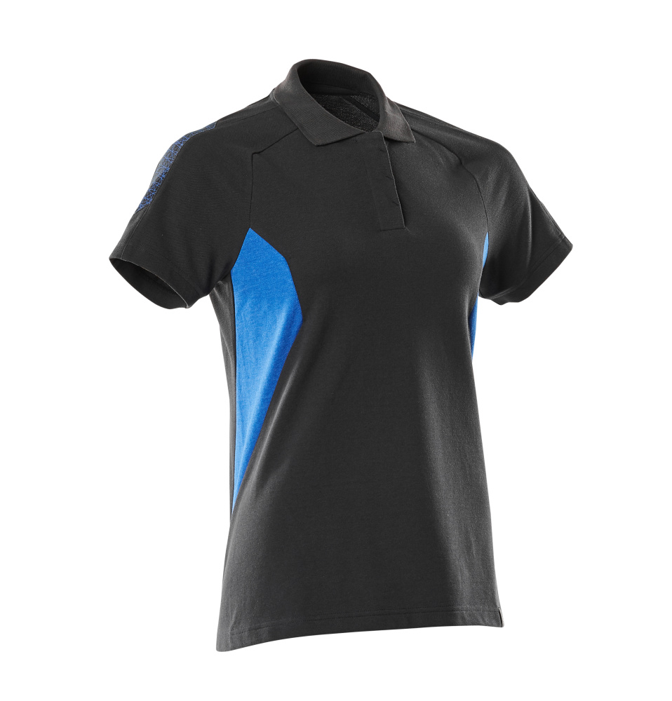 MASCOT® ACCELERATE Polo-Shirt  Gr. 2XL/ONE, schwarzblau/azurblau - direkt bei HUG Technik ✓
