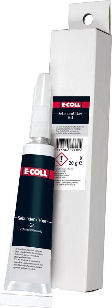 E-COLL Sekundenkleber-Gel - gibt’s bei ☆ HUG Technik ✓