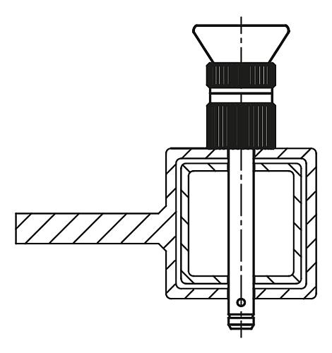 Kugelsperrbolzen mit Pilzgriff verstellbar, D1=10, L=10-20, Edelstahl 1.4542, hohe Scherfestigkeit - K1299.12510020 - erhältlich bei ♡ HUG Technik ✓