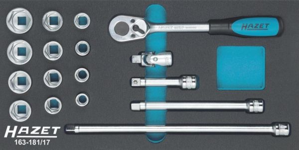 HAZET® Werkzeugmodul 163-181/17 Steckschlüssel 3/8 Zoll - bei HUG Technik ✭