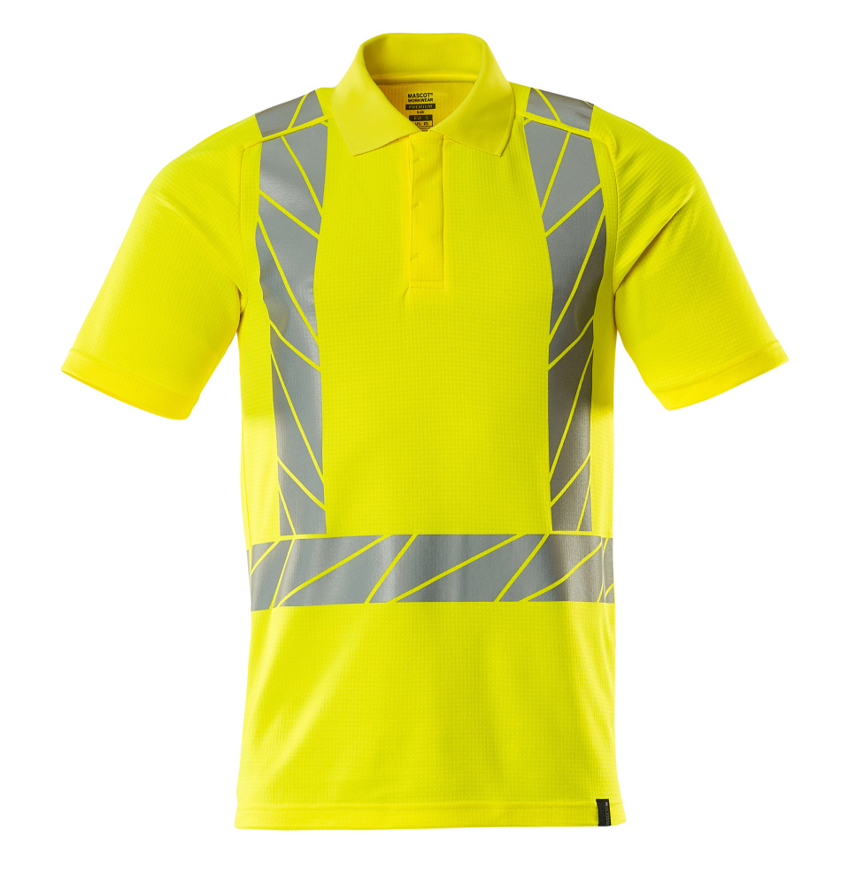 MASCOT® ACCELERATE SAFE Polo-Shirt  Gr. 2XL, hi-vis gelb - gibt’s bei ☆ HUG Technik ✓