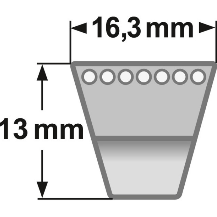 Zeichnung-ConCar-Schmalkeilriemen-Profil-XPB-5VX